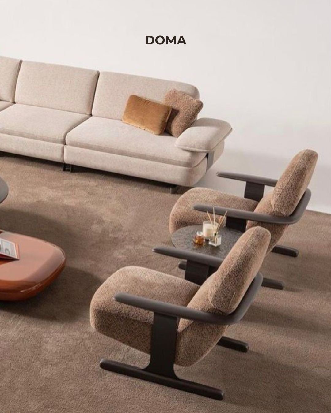 Ensemble salon Doma — canapé et fauteuils